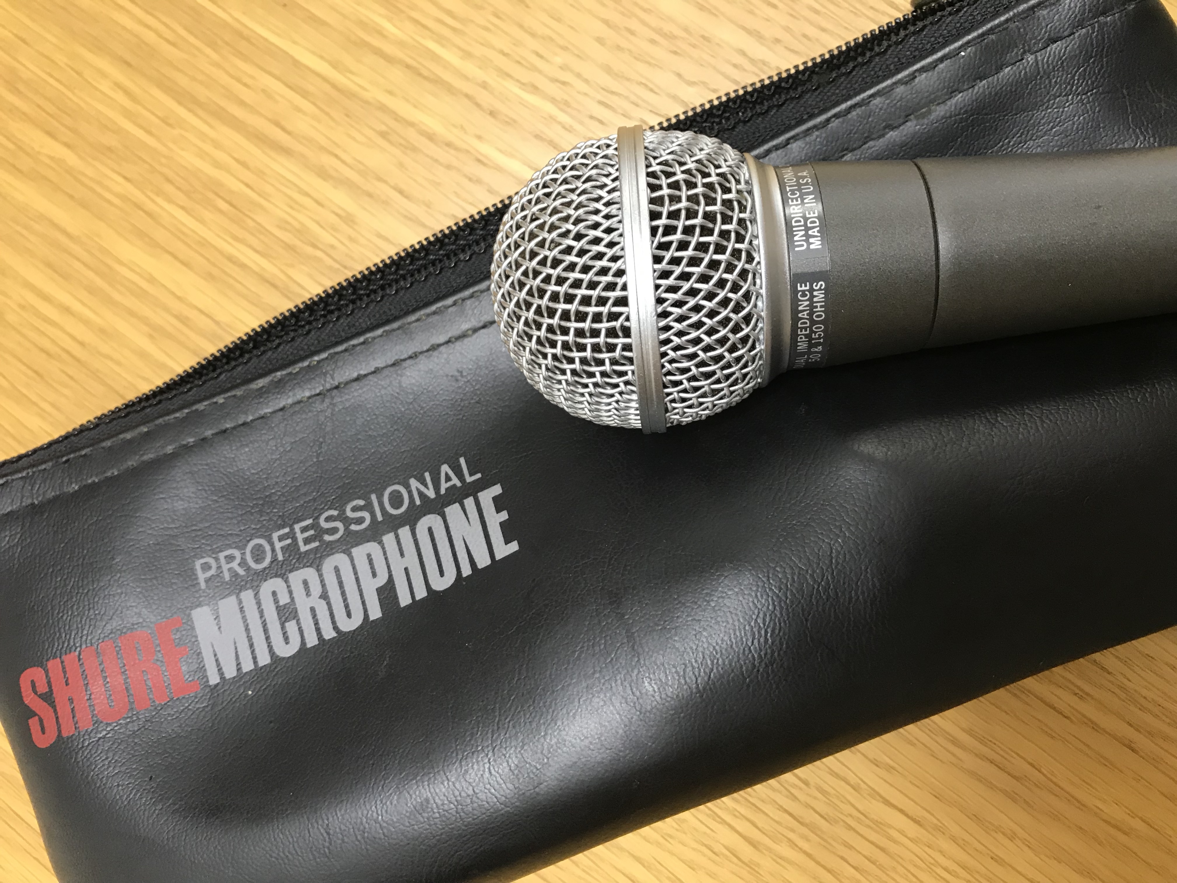 Shure SM58 Made in USA ポルシェロゴ - 楽器/器材